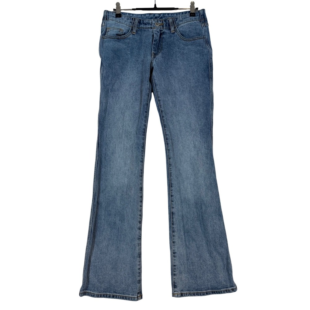 J. Galt Women Blue Flare Jeans Medium Wash Size S Y2K Retro Boho 90's Style